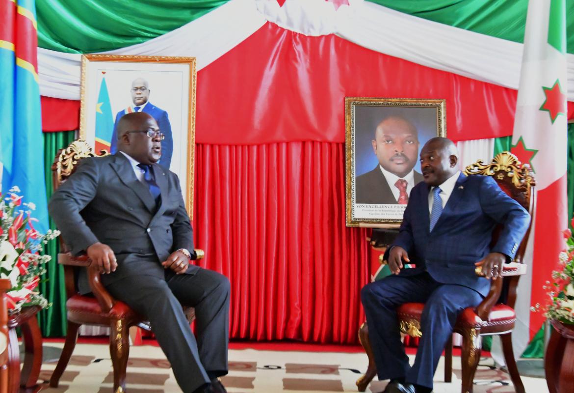 Les deux Chefs d’Etat lors de l’entretien